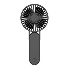 F1 USB portatile pigro appeso a collo ventaglio mini ventilatore portatile pieghevole (nero)