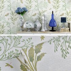 0.53x5m 3D stereoretro autoadesivo wallpaper non tessuto carta da parati pastorale floreale da camera da letto soggiorno TV Sfondo sfondo wall sticker (MD01 beige)