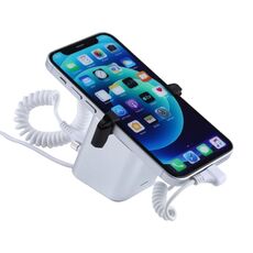 Supporto per allarme antifurto a colonna quadrata con guscio in alluminio Sistema di sicurezza Allarme antifurto / Supporto per display antifurto per iPhone e iPod con porta a 8 pin