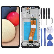 Schermo LCD originale per Samsung Galaxy A02s SM-A025F (versione GE) digitalizzatore assemblaggio completo con cornice