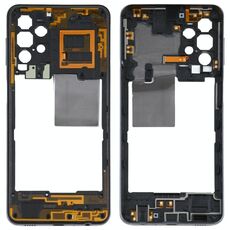 Per Samsung Galaxy A32 5G Cornice con cornice centrale (argento)