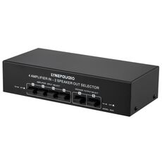 4 Input 2 Output Amplificatore di potenza e commutatore altoparlante Comparatore splitter interruttore altoparlante 300 W per canale senza perdita di qualità del suono