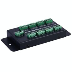 1 In 8 Out Amplificatore e distributore di altoparlanti, sorgente sonora a 8 aree, pannello di distribuzione del segnale, ingresso audio, 300 W per canale