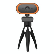 C11 2K Qualità delle immagini HD senza distorsione 360 ​​gradi Ruota il microfono integrato Suono Webcam nitida con treppiede (arancione)