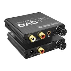 Convertitore audio da digitale ad analogico Estrattore stereo Amplificatore DAC Ottico SPDIF 192Khz 24Bit