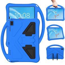 Per Lenovo Tab E10 TB-X104F Guscio protettivo anti caduta piatto EVA con supporto (blu)