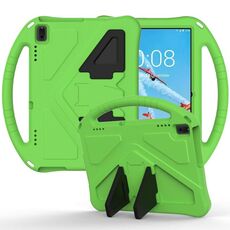 Per Lenovo Tab E10 TB-X104F Guscio protettivo anti caduta piatto EVA con supporto (verde)