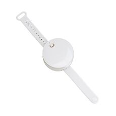 G3 portatile da esterno per bambini, mini ventilatore per orologio senza foglie USB, bianco
