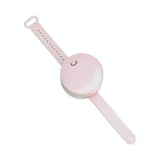 G3 Portable Outdoor Kids USB Mini Mirror Leafless Watch Fan (rosa)