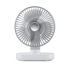 D77 Desktop Automatic Shaking hHead Fan Mute Portable Home Office Dormitory USB Fan (Ivory)