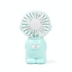 FY040 2 PCS Ventilatore portatile da esterno USB portatile Mini ventilatore da tavolo per ufficio con luce notturna (verde)