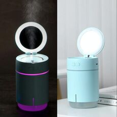 Mini umidificatore USB per specchio per trucco con luce di riempimento a LED idratante K005 (blu)