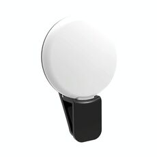 2 PCS Luce di riempimento per telefono cellulare Fotocamera Foto LED Selfie Light (nero)