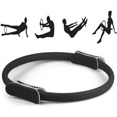 Yoga Pilates Ring Yoga Body Fitness Magic Circle, diametro interno: 32 cm (nero)