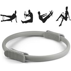 Yoga Pilates Ring Yoga Body Fitness Magic Circle, diametro interno: 32 cm (grigio)