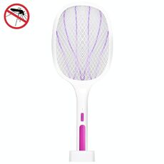 Zanzara elettrico Schiaccia zanzare Mosquito Killer Two-in-One USB ricaricabile per uso domestico Zanzara elettrico Swatter, Colore: LEDx6 Viola (Ricarica base)