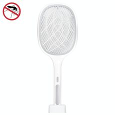 Schiaccianoci elettrico Mosquito Killer Two-in-One USB ricaricabile per uso domestico Zanzara elettrico Swatter, colore: LEDx10 grigio (ricarica base)