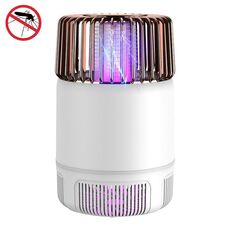 Fotocatalizzatore USB Mosquito Killer Shock elettrico Two-In-One Mosquito Killer Oro bianco (scossa elettrica + aspirazione)