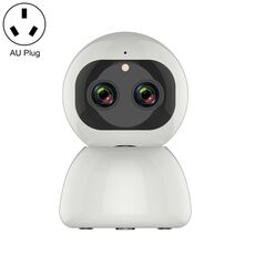 YT48 HD Wireless Indoor Network Shaking Head Binocular Camera, Support Motion Detection & Infrared Night Vision & Micro SD Card, AU Plug