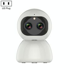 YT48 HD Wireless Indoor Network Shaking Head Binocular Camera, Support Motion Detection & Infrared Night Vision & Micro SD Card, US Plug