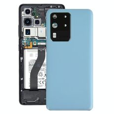 Cover posteriore batteria per Samsung Galaxy S20 Ultra con copriobiettivo fotocamera (blu)