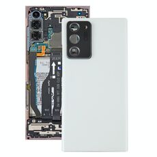Cover posteriore batteria per Samsung Galaxy Note20 Ultra con copriobiettivo fotocamera (bianco)