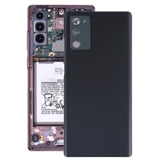 Cover posteriore batteria per Samsung Galaxy Note20 con copriobiettivo fotocamera (nero)