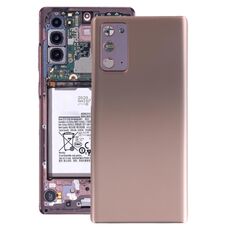 Cover posteriore per batteria Samsung Galaxy Note20 con copriobiettivo fotocamera (oro rosa)