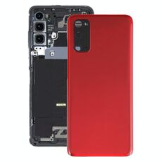 Cover posteriore batteria per Samsung Galaxy S20 con copriobiettivo fotocamera (rosso)