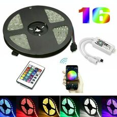 5m 5050 RGB LED Strip Light WiFi Kit di potenza intelligente Smart Home Set (non impermeabile)
