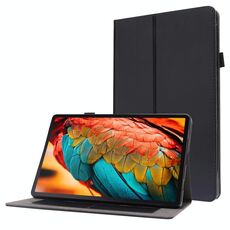 Per Lenovo Tab Tab P11 PU in pelle PU a due pieghe staffa in stile Anti caduta copertura protettiva con supporto biglietto da visita (nero)