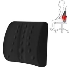 Cuscino lombare ufficio cuscino di maternità cuscino auto lombare memory foam cuscino lombare, stile: standard (nero)