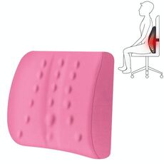 Cuscino lombare ufficio cuscino di maternità cuscino auto lombare memory foam cuscino lombare, stile: standard (rosa)