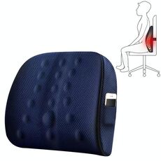 Cuscino lombare Ufficio Maternità Seat Cushion Car Lombare Memory Foam Cuscino lombare, Stile: 3D (blu)