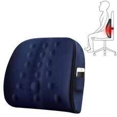 Cuscino lombare ufficio cuscino di maternità cuscino auto lombare Memory foam cuscino lombare, stile: 3D upgrade core (blu)