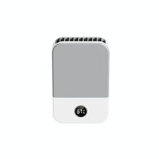 DQ205 Summer Mini Hanging Neck Fan USB Portable Student Silent High Wind Bladeless Fan(White)