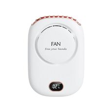 DQ203 Lazy Hanging Neck Fan USB Mini Desktop Large Wind Fan(White)