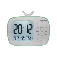 G179 Retro TV sveglia studente dormitorio letto letto elettronico (versione inglese verde)