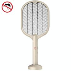 Smart Home Dual-Uso Scuola d'uso Mosquito Mosquito Killer Fly Swatte (Beige)