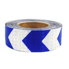 PVC Crystal Color Arrow Arrow Reflective Film Truck Film Autoadesivi nastro di avvertimento 5cm x 25m (Blu bianco)