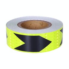 2 pezzi fluorescente giallo nero freccia carrello carrello carrello adesivo adesivi riflettenti riflettenti, specifica: 5cm x 20m