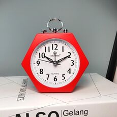 2 PZ OS005 Studenti Sveglia MUTE Alla sveglia Bambini Camera da letto Letto Night Light Svelork (Rosso)