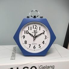 2 PCS OS005 Studenti Sveglia MUTE Alla sveglia Bambini Camera da letto Letto notturno Sveglia leggera (blu)
