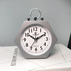 2 PZ OS005 Studenti Sveglia MUTE Alla sveglia Bambini Camera da letto Letto Night Light Svella orologio (grigio)