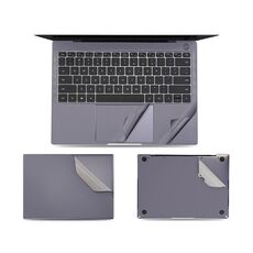 Coperchio superiore del computer JRC 4 in 1 + coperchio inferiore + Autoadesivo pieno di supporto + Touch Sticker Pellicola Notebook Shell Pellicola protettiva per Huawei Matebook X Pro 2019/2020 (grigio)