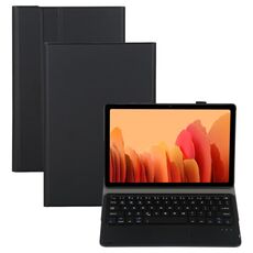A500-Una tastiera Bluetooth rimovibile Ultrathin Horizontal flip custodia in pelle con touchpad e supporto per Samsung Galaxy Tab A7 10.4 (2020) T500 / T505 (nero)