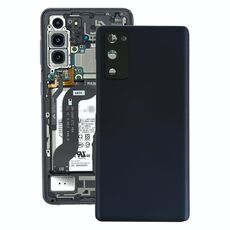 Cover posteriore batteria per Samsung Galaxy S20 FE con copriobiettivo fotocamera (nero)