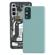 Cover posteriore batteria per Samsung Galaxy S20 FE con copriobiettivo fotocamera (blu)