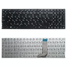 Tastiera RU versione per asus x556 x556u x556ua x556ub x556uf x556ub x556uf x556uj x556uq x556ur x556uv (nero)