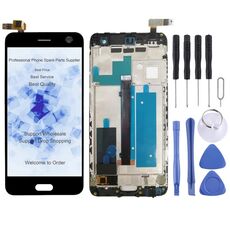 Schermo LCD OEM per ZTE Blade V8 BV0800 digitalizzatore assemblaggio completo con cornice (nero)